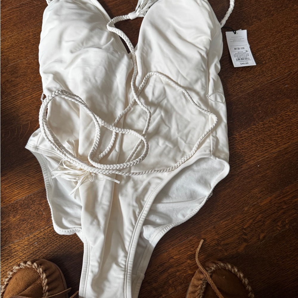 White One-Piece Swimsuit